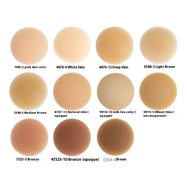 Cross-Border Exclusive Thin Solid Silicone Breast Patch Female Intimates Accessory Special Push-Up Nipple Pasties Small Breasts