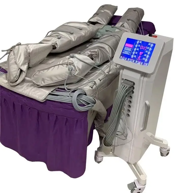 Professional touch screen 3in1 infrared pressotherapy machine air compression suit lymph drainage massage equipment
