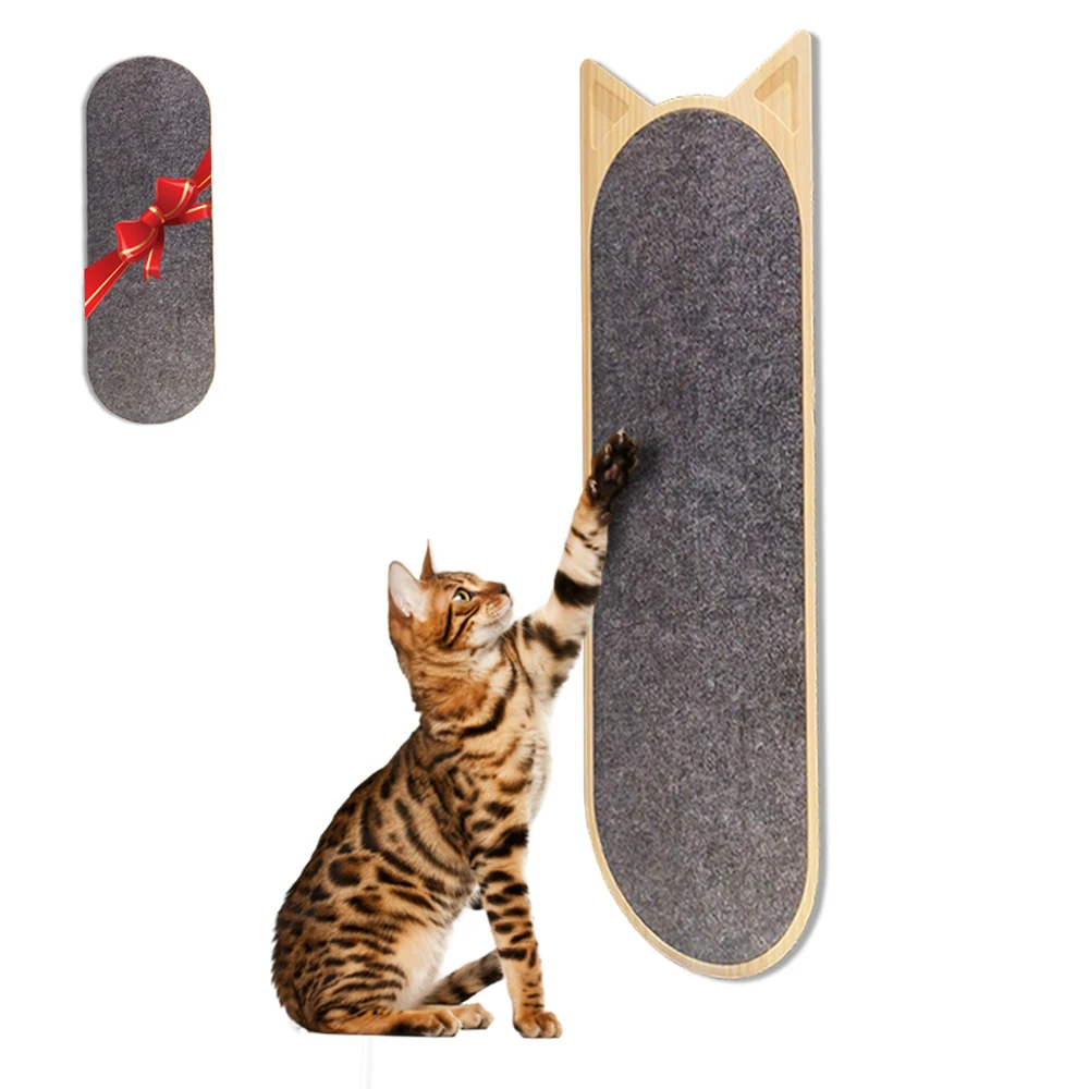 
Laifug dropshipping New Design Pet Product Supplies Wooden Flat Cat Scratcher Toy Board 