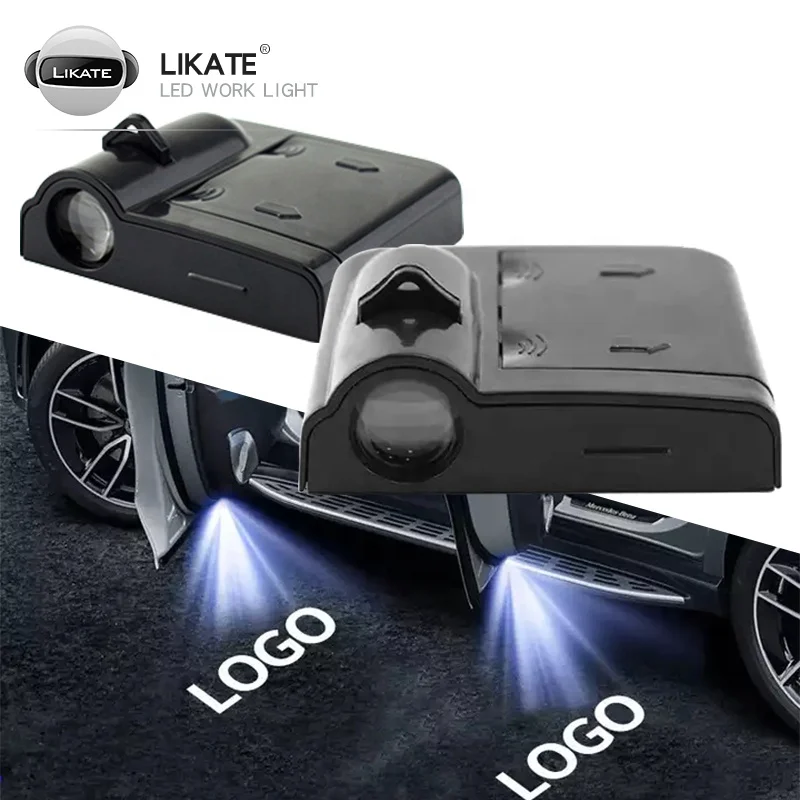 Custom Auto Ghost Shadow Welcome Lamp Hd Courtesy Led Roof Car Door Lights Laser Logo Projector 12v Car Welcome Light