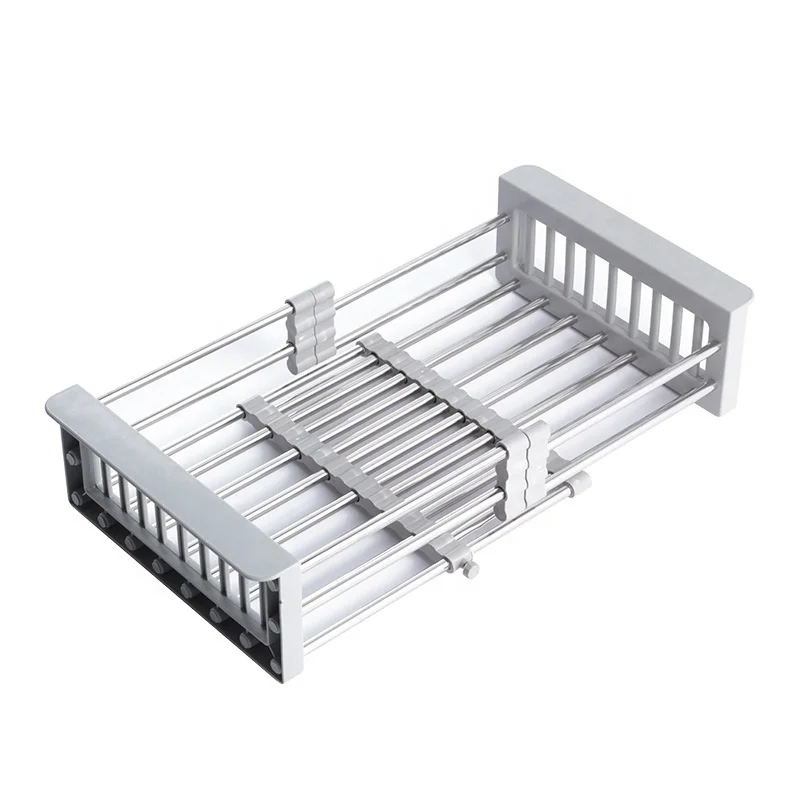 304 Stainless Steel TPE Roll-Up Dish Rack
