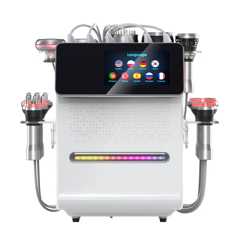 2024 Z Portable 11in1 Bio Brush 3 Vacuum Rf Heads Cavit Slimming Machine 80k with Cold Hammer