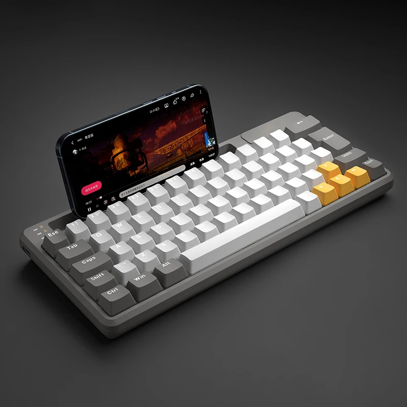 Новое поступление мини-клавиатура беспроводная Механическая Подсветка Rgb игровая перезаряжаемая