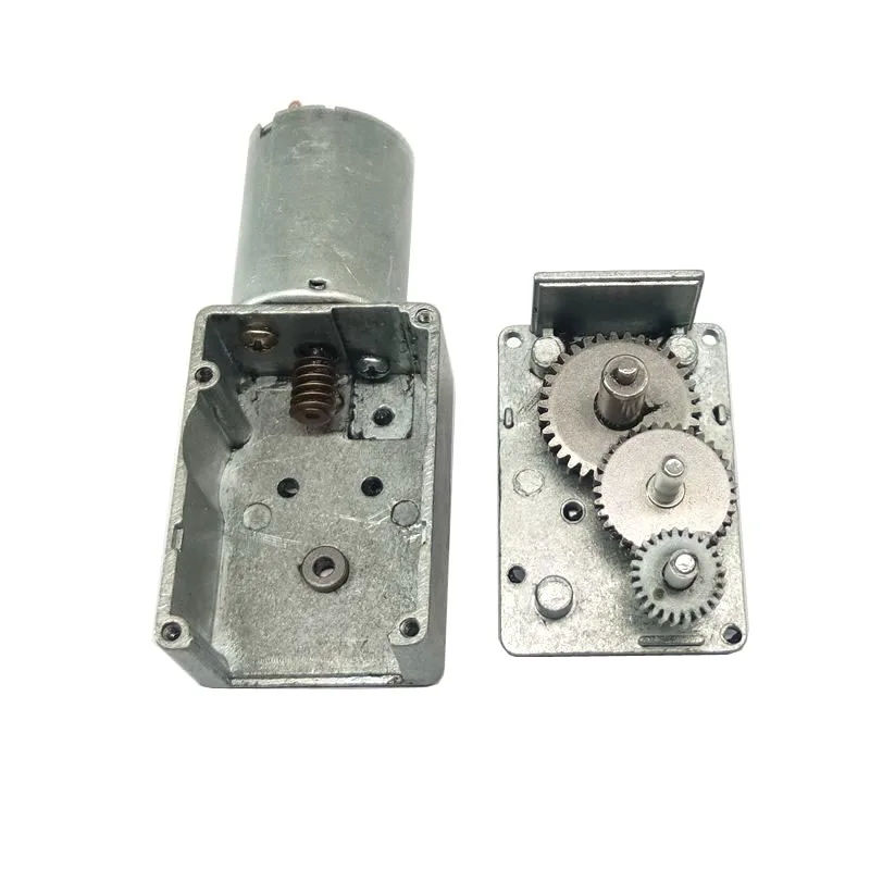 12V 24V Dc Motor 6 Volt Small Gearbox 10 Rpm Mini Worm Gear Drive Dc Motor With Clutch