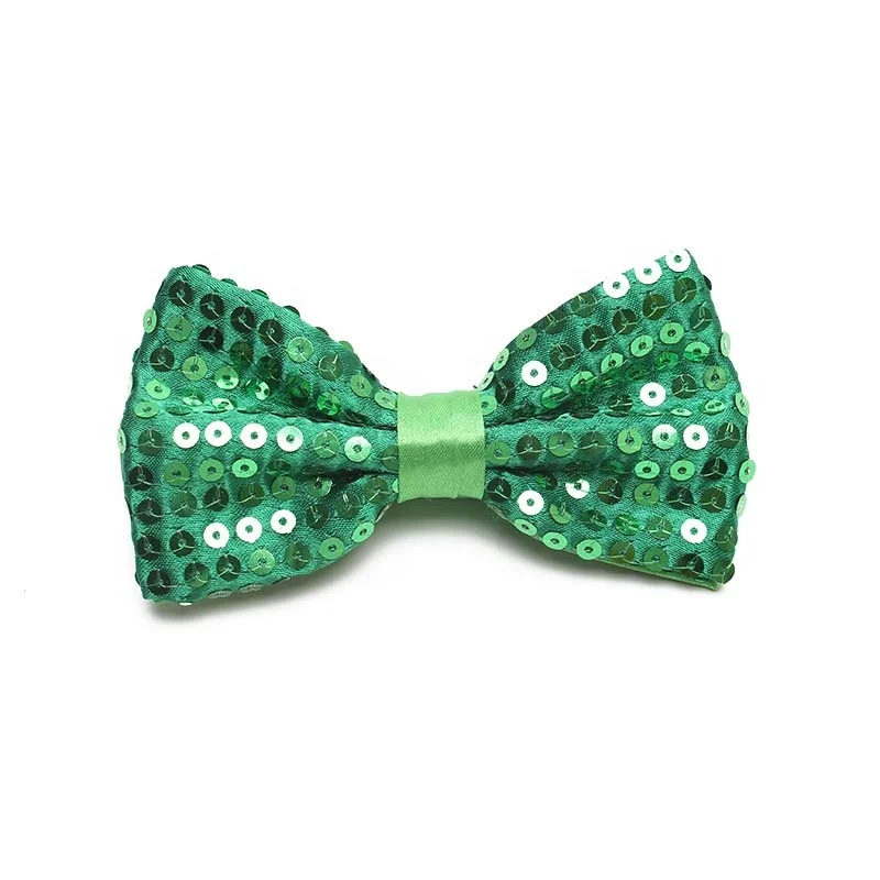 Top Brand Dynastyle 100% Handmade Polyester Microfiber Woven Sequin beaded Corbata Kids Bow Ties