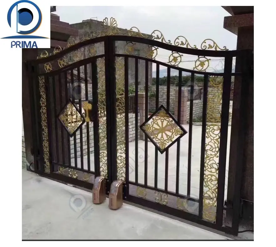 Prima Splendid Luxurious Stylish Solid Cast Wrought Iron Gate for Home