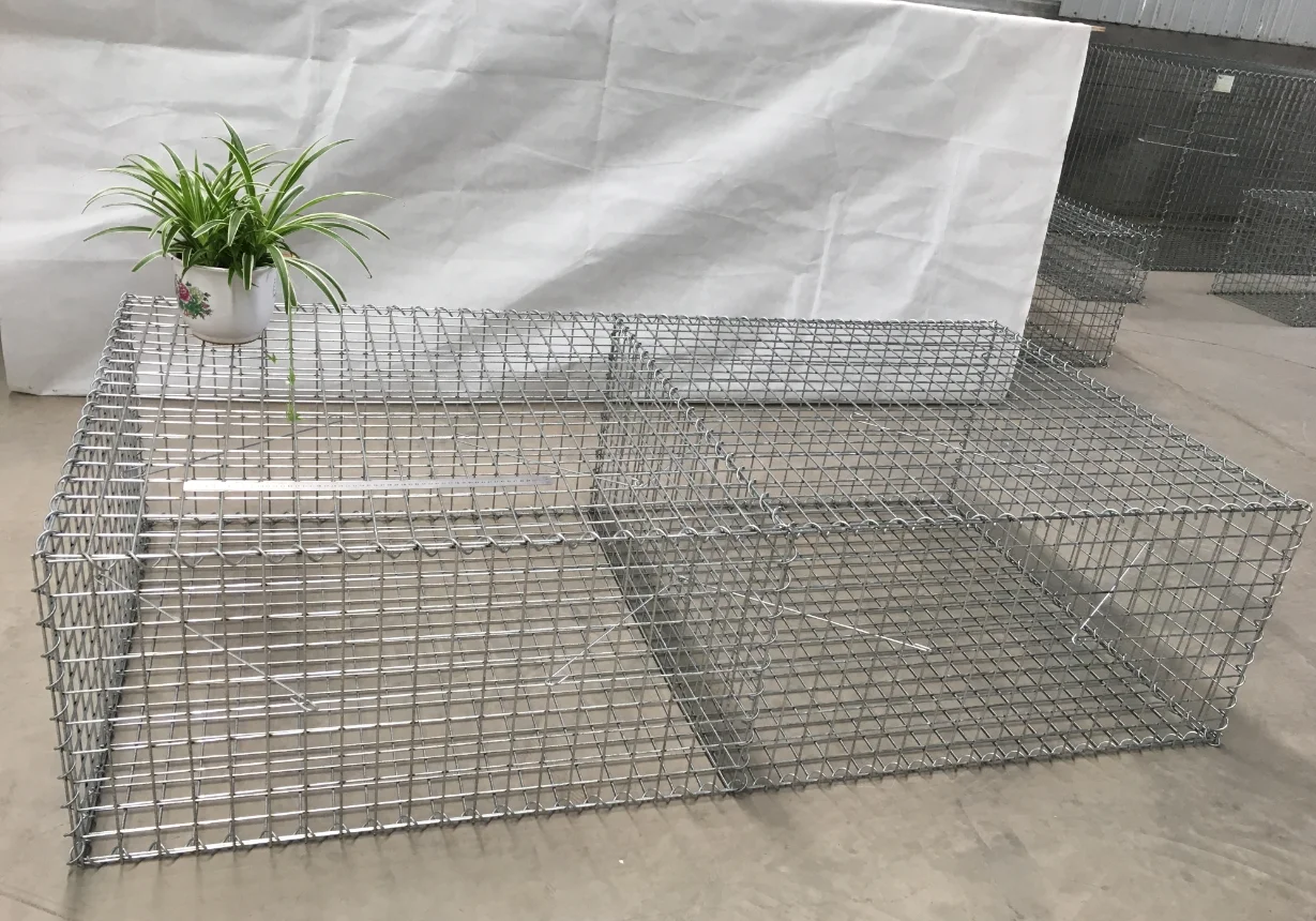 2x1x1 200x100x50 4mm Welded Gabion Wire Mesh Fill the Stone Cage Box Weight Per square