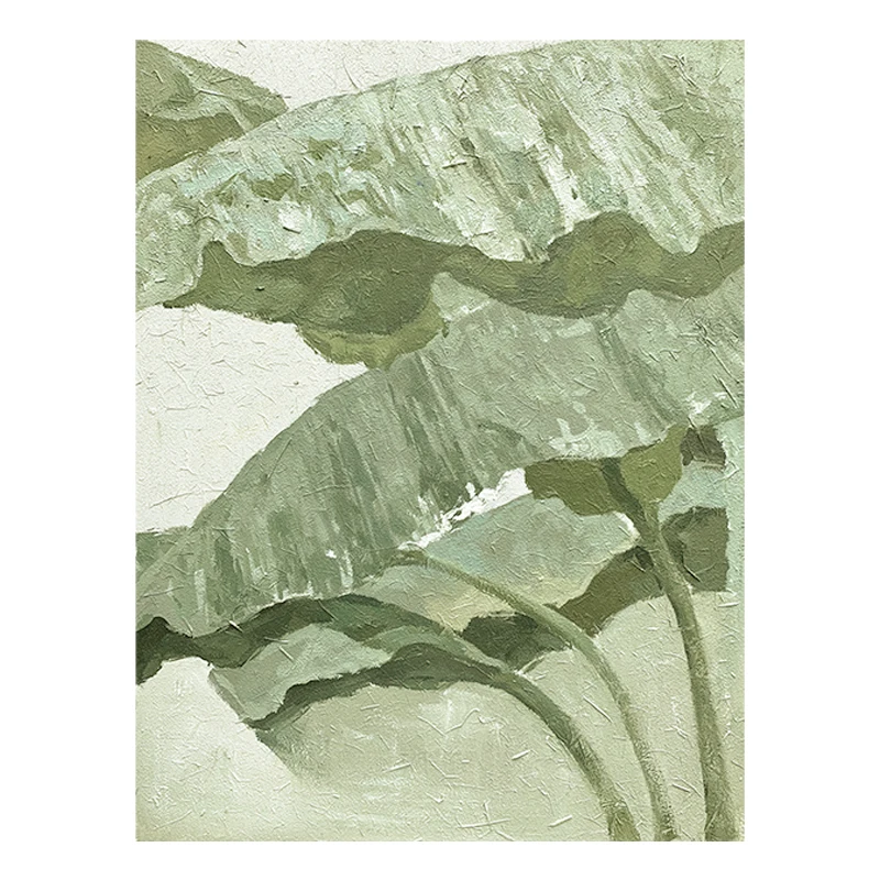 
 Настраиваемая зеленая Картина на холсте ручной работы, настенное искусство, абстрактная картина маслом, современная декоративная картина ландшафтом  