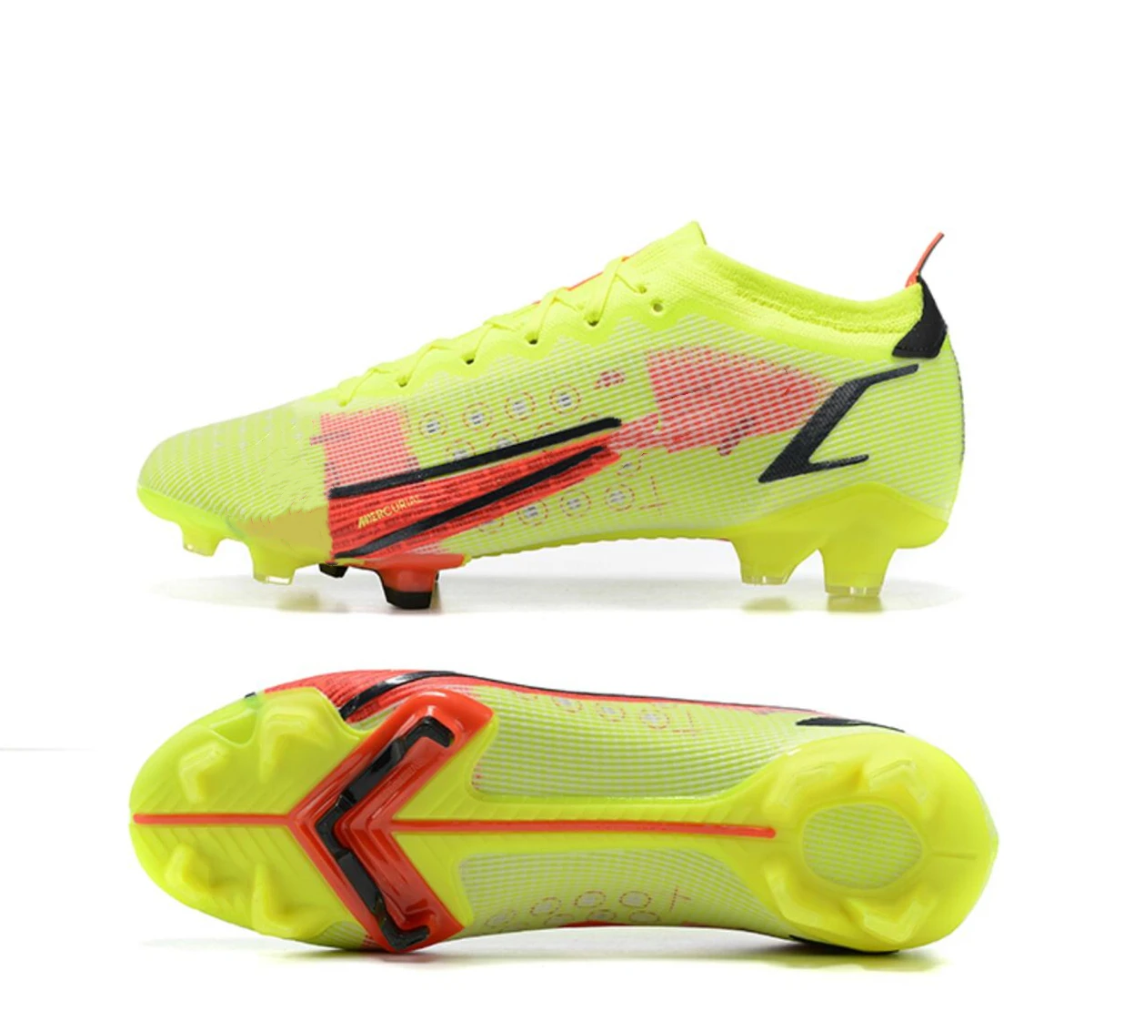 14th generation student low-cut waterproof knitted FG football shoes competition training shoes