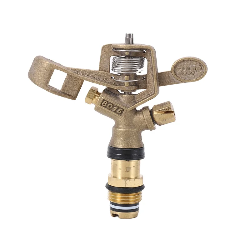2022 High pressure garden irrigation sprinklers brass impact nozzle metal water sprinkler oscillating sprinklers