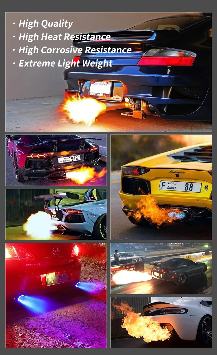 2019 Car Silencer Muffler Audi Rs3 Exhaust Titanium Alloy Exhaust Tips For Audi Rs3