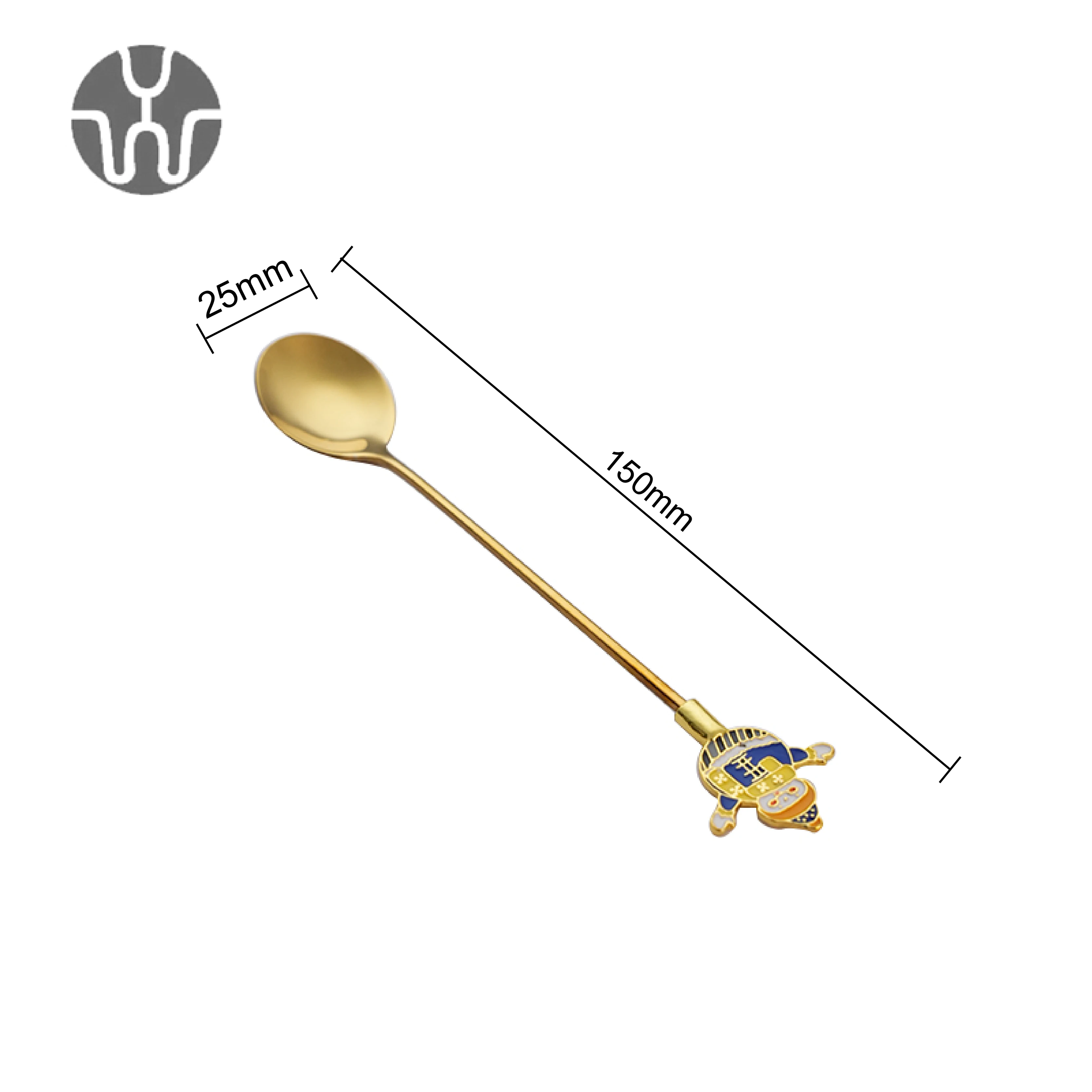 Christmas Decoration Metal Spoons Home tableware Stainless Steel Metal Spoon Kids Spoon Fork