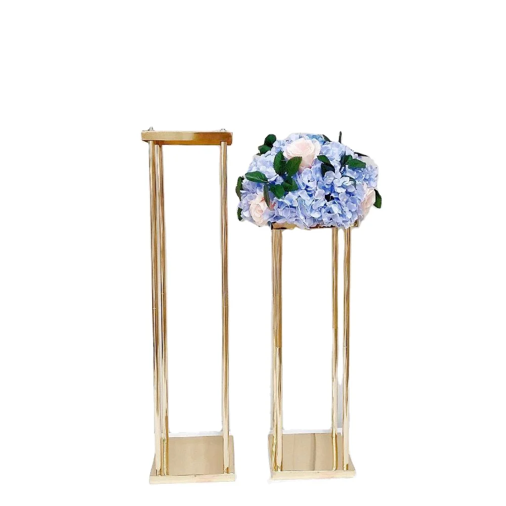 Wedding Centerpieces Decoration Centerpieces Tall Metal Gold Flower Stand Vases For Wedding Table