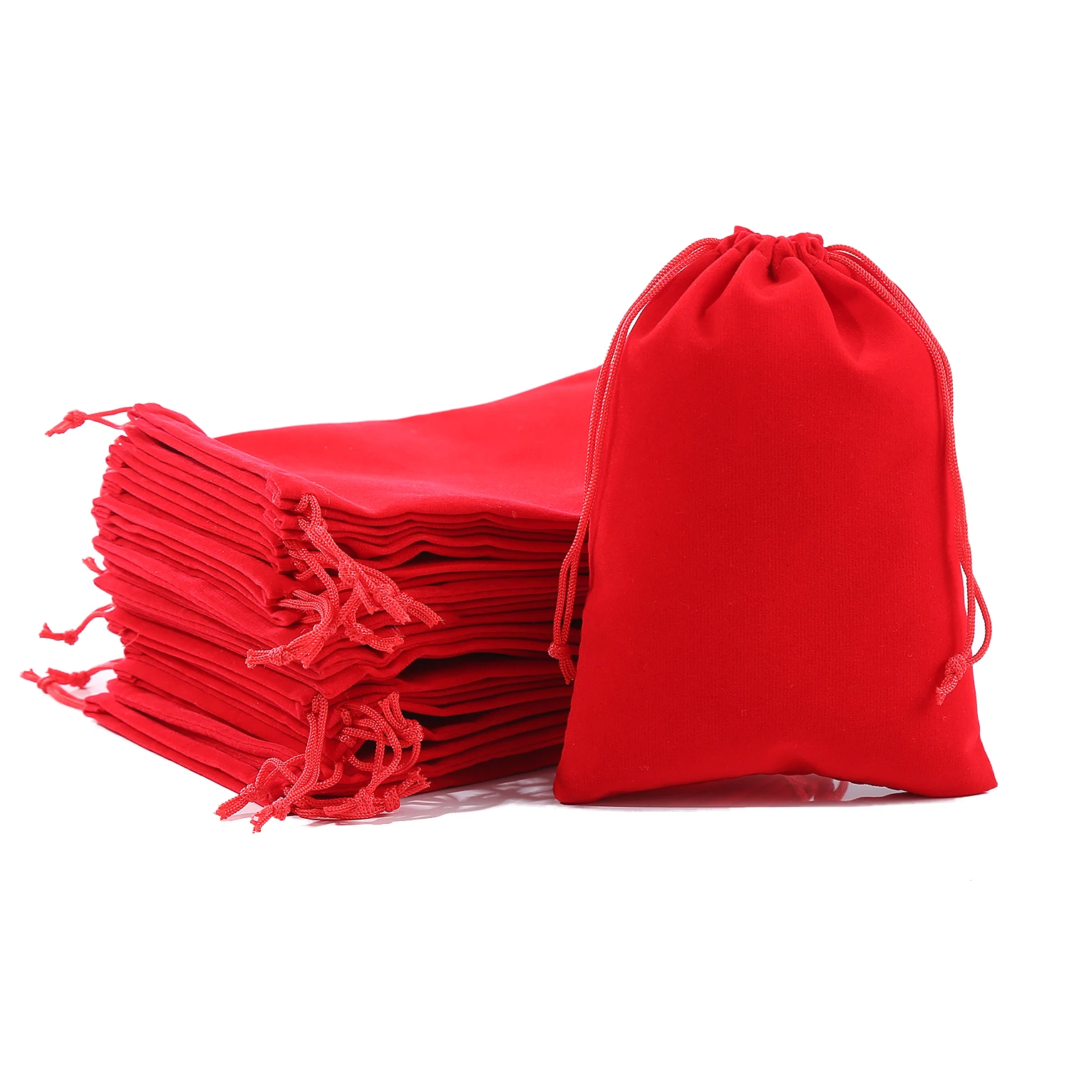 5X7 7X9 8X10  Cm Small Velvet Bag Gift Velvet Bag Jewelry Velvet Bag Packaging Manufacture Supply