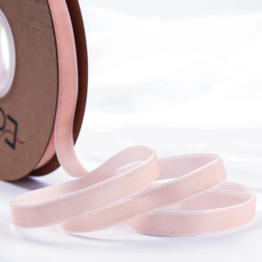 COOMAMUU Velvet Decorative Ribbons 10mm  20yards/roll Solid Ribbon DIY Headband Bows DIY Shoes Tape Hat Sewing Supplier