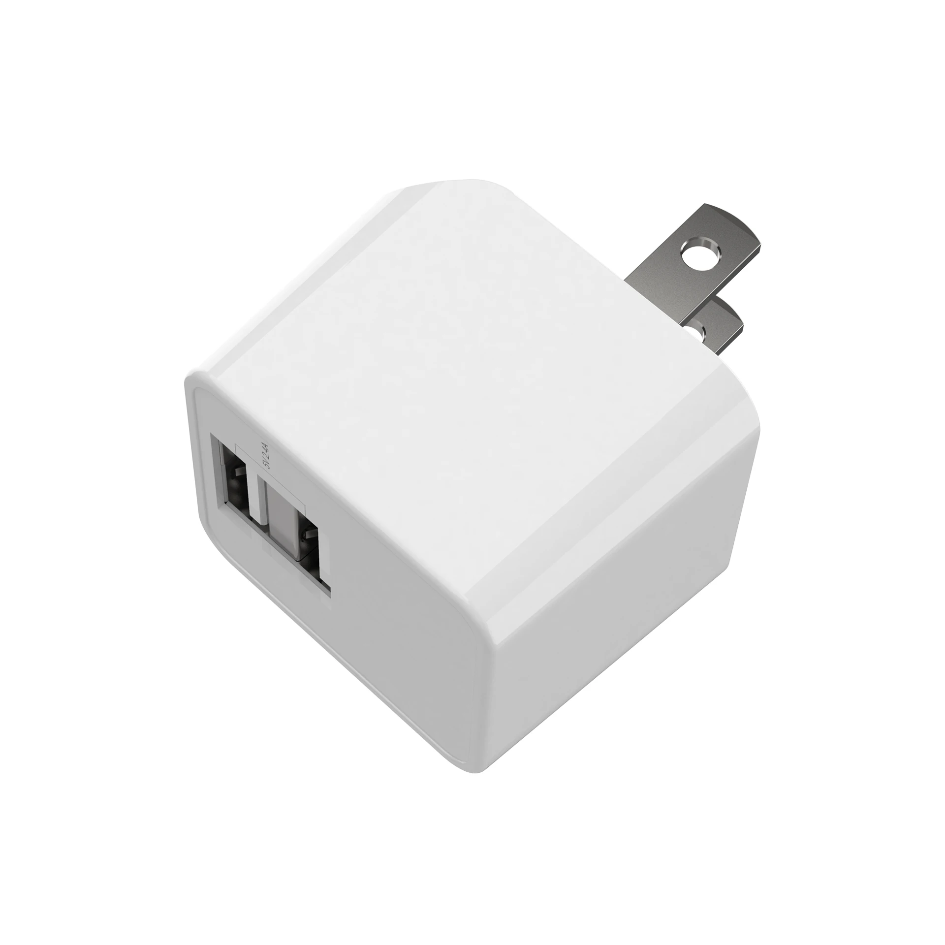 
 Мобильный телефон для Iphone Dual Mini Phone 5V 2.4A ETL Утверждено 12W настенное Usb зарядное устройство  