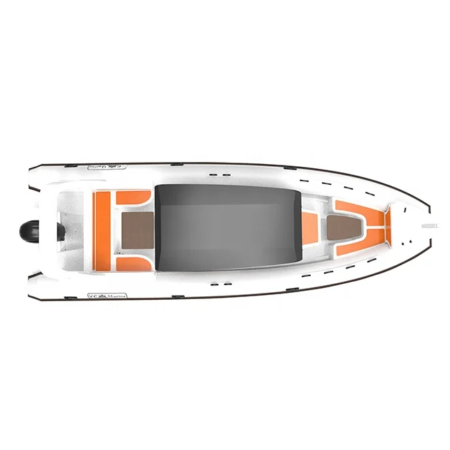 Тайский высокоскоростной 25-футовый RHIB760 ORCA/гипалон/ПВХ алюминиевые ребристые лодки с солнечной панелью