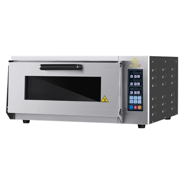 1 deck commercial Microcomputer temperature control stainless steel stone board profession electric pizza oven