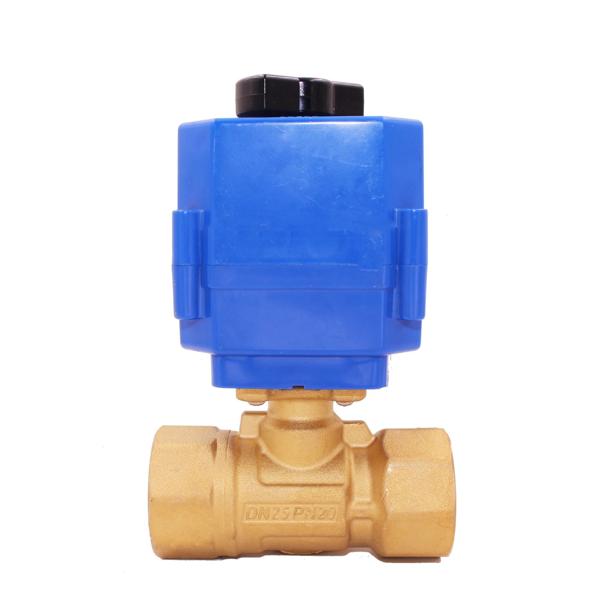 Solid 1' DN15 DN 20 DN25 DN32 DN40 DN50 UPVC SS BRASS 2 way 3 way motorized actuator ball valve