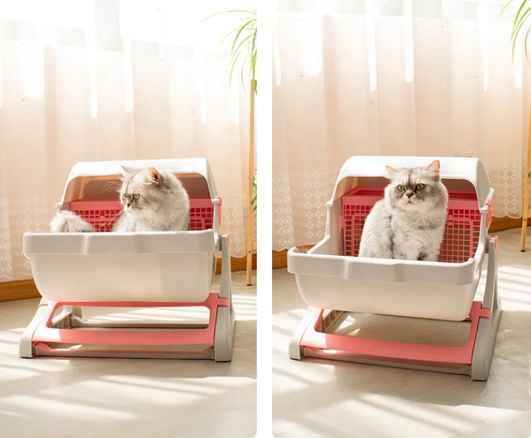 New Luxury Large Cat Litter Box Deodorizing Cat Indoor Automatic Cat Toilet