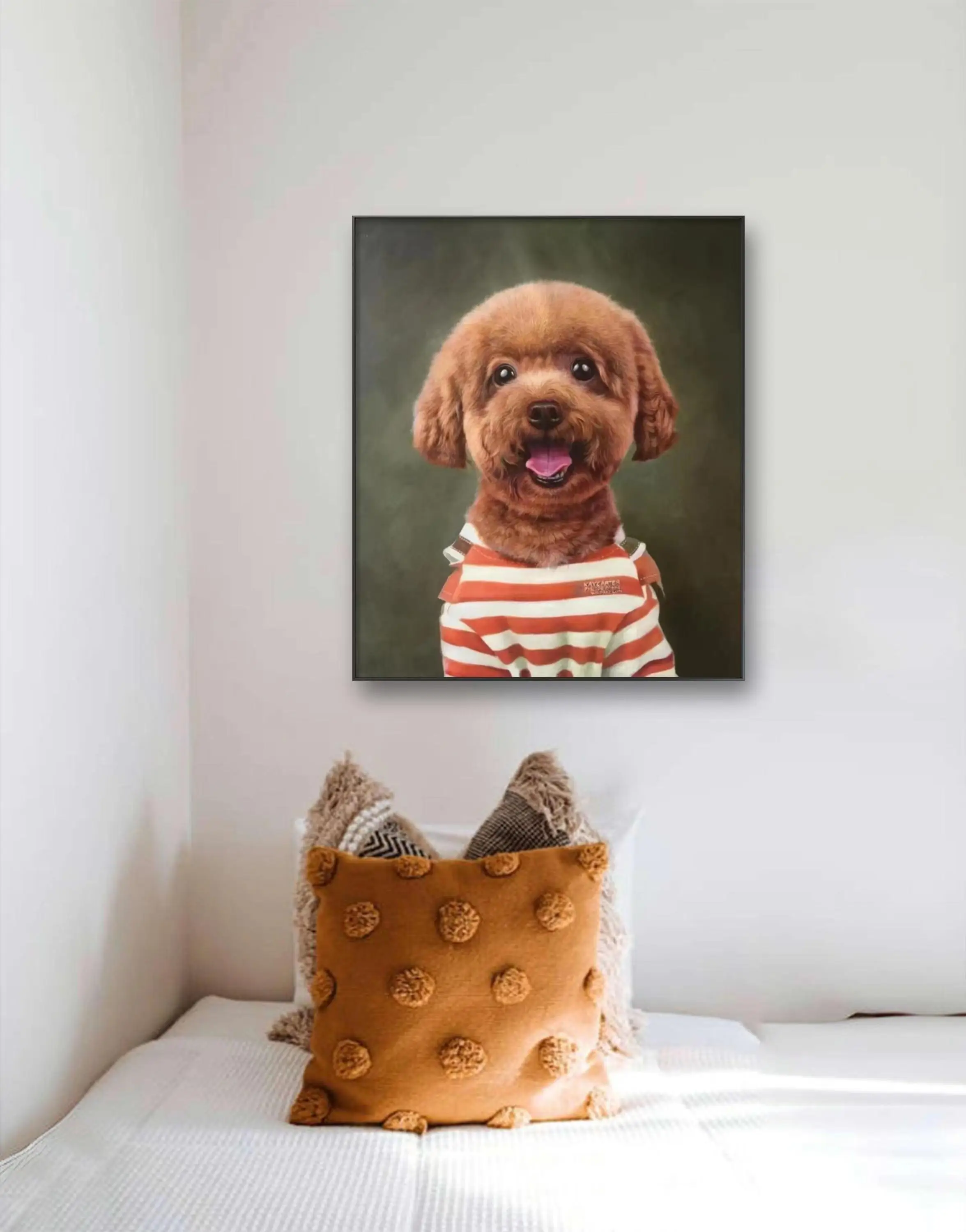 Modern handmade painting home wall art decor from photo high quality art painting cute dogs