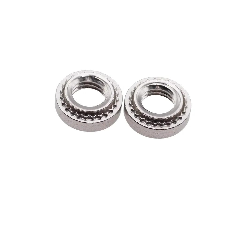 High Strength Stainless Steel Pressed Riveted Nut round Pressure Plate Fastener M3 Thread Manufacturer Model Numbers M8 M6