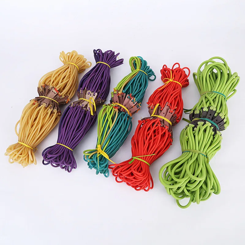 Традиционная Резиновая лента для рогатки прочная и толстая прочная круглая высокоэластичная лента для стрельбы Рогатка для охоты на открытом воздухе