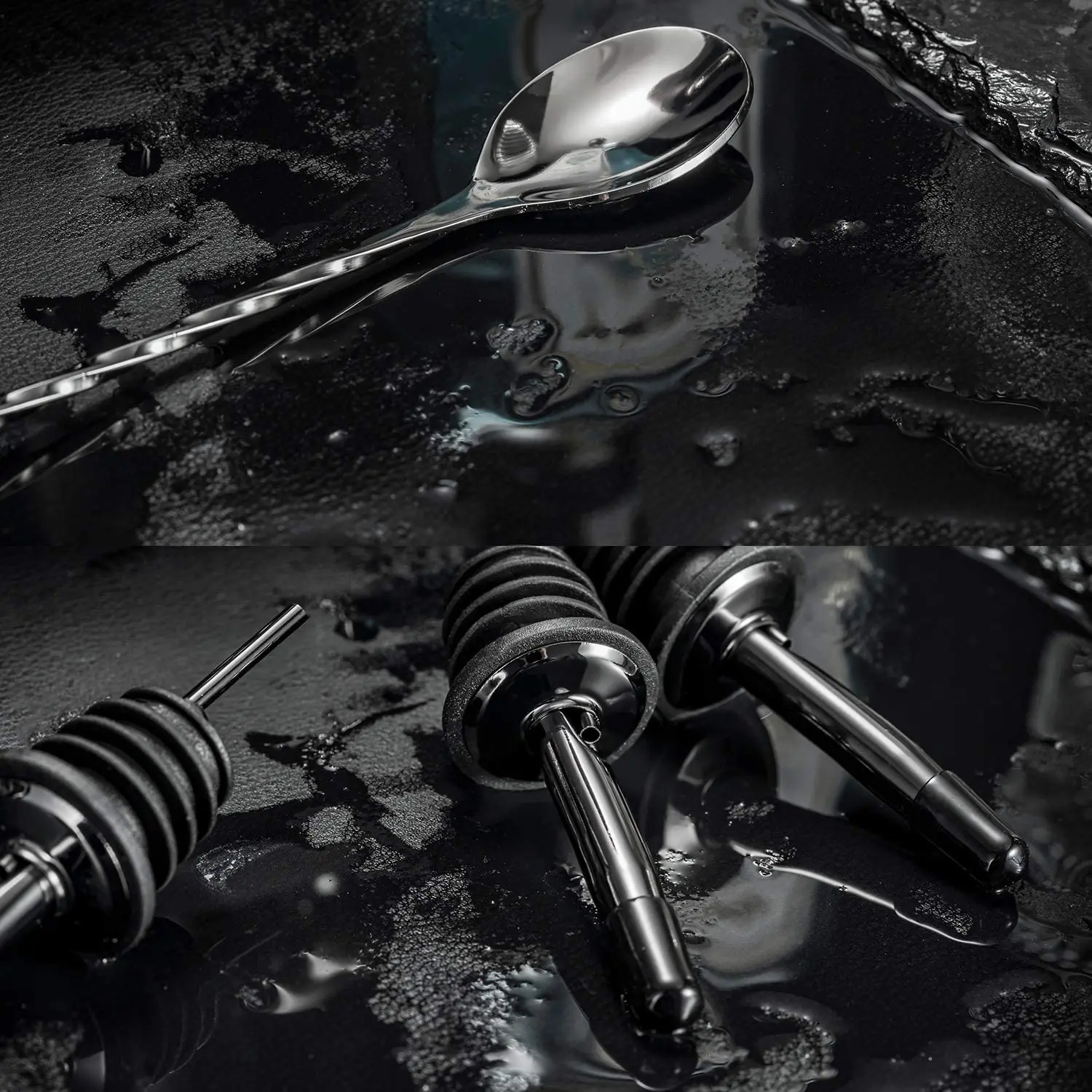 Wing Shung 18-Piece Cocktail Shaker Set Perfect Home Bartender Kit for Drink Mixing Stainless Steel Bar Tools With Stand,Velvet