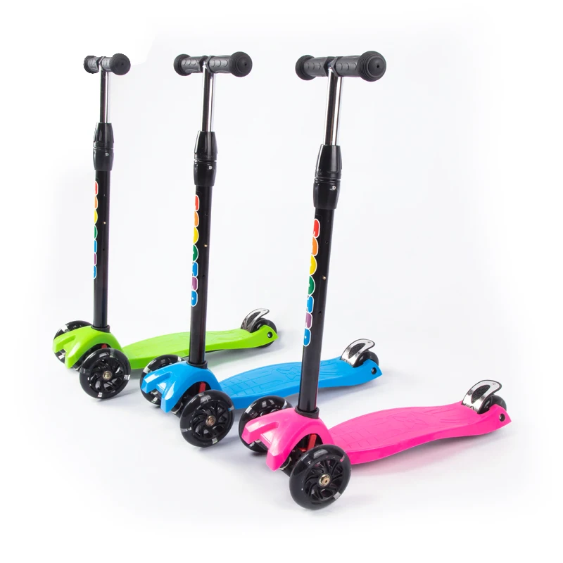 Hot Sale Scooter Factory Price Adjustable Height Light-Up 3 PU Wheels Kids Scooter For Girls Boys