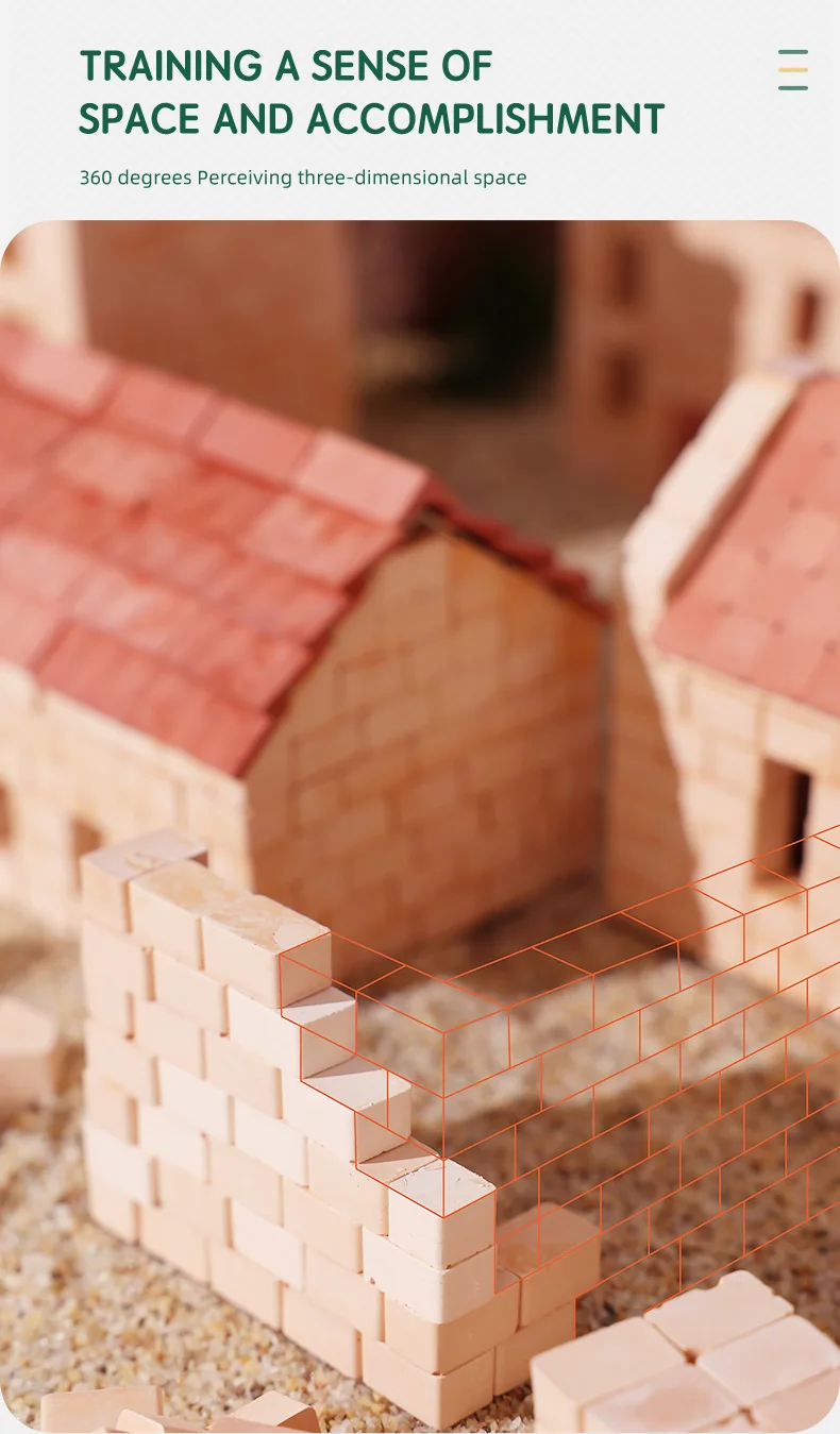 miniature building child toy set,brick block diy micro 3d architectural model,mini house toy,kids education construction toy kit