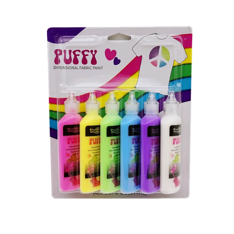 DIY Waterproof Glue Textile Material 3D Graffiti Fabric Paint kit