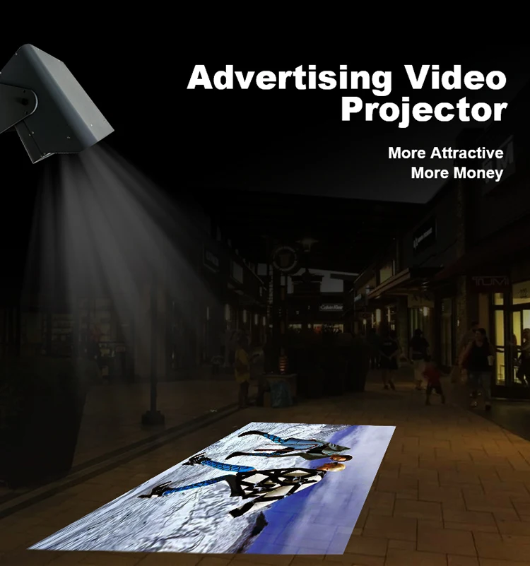 Video Projector 2000 Lumens Full HD LCD advertising projector