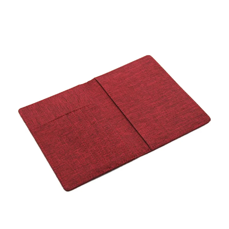 Custom  leather RFID passport holder family travel wallet passport cover with pockets certificate bags case booklet