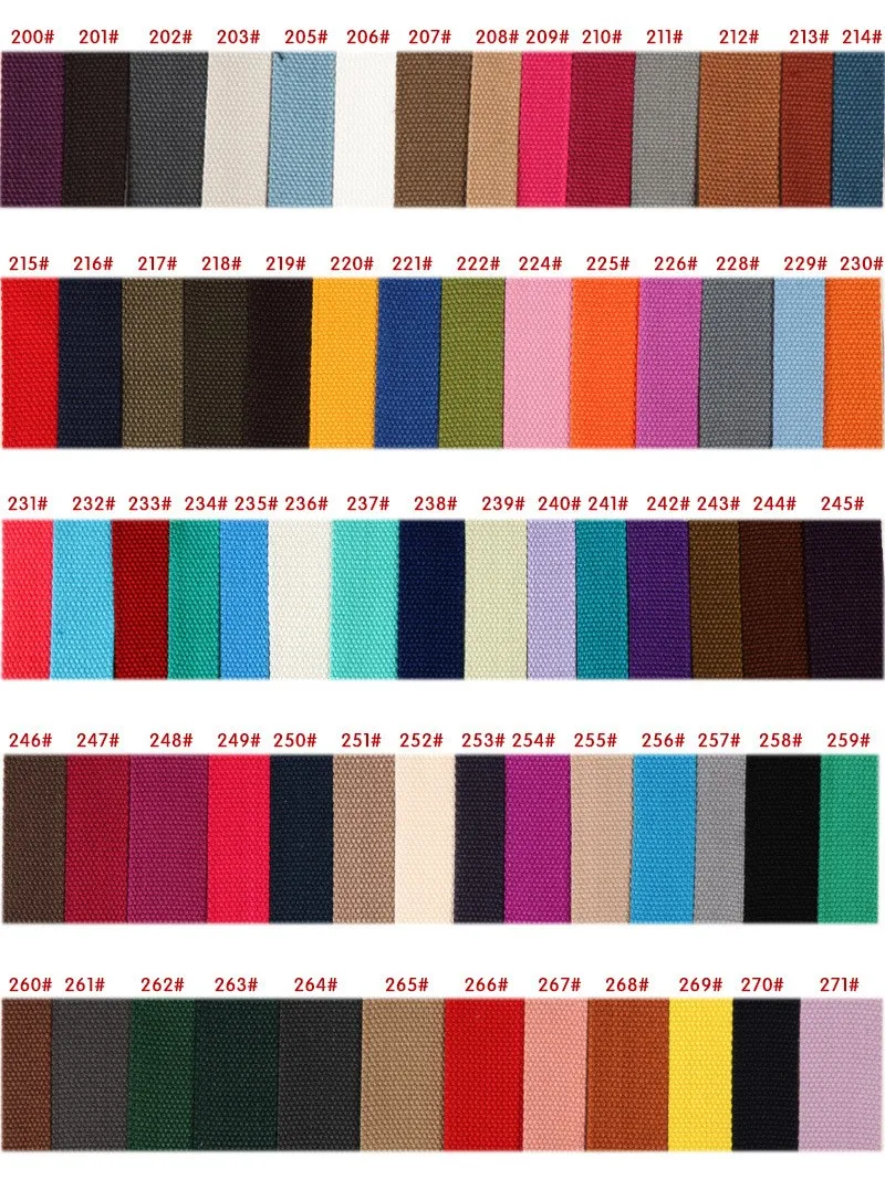 Heavy Duty Cotton Webbing 1.5 inch Cotton Webbing acrylic Jacquard tape for Stock Webbing Polyester / Cotton