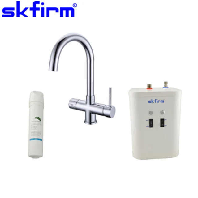 Steaming hot water heater tank 3 in 1 instant boiling water mixer drinking tap