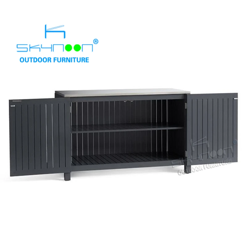 Best selling outdoor kitchen cabinet Wholesaler Luxury garden cabinet Factory Supply aluminum garden cabinet(45005)