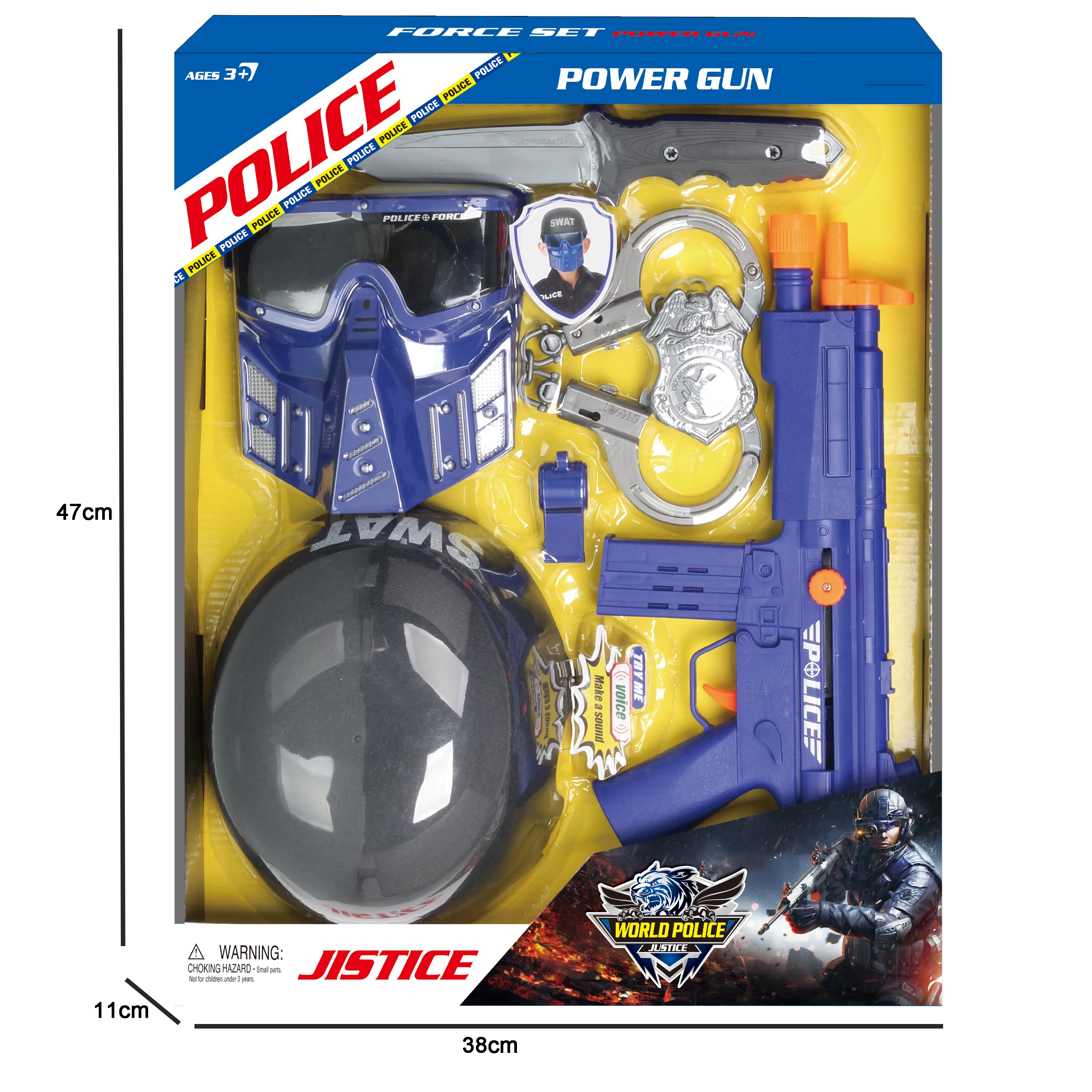 SY Hot Sell Toy Police Play Set  boy best gift fashion toy police gun toy play set