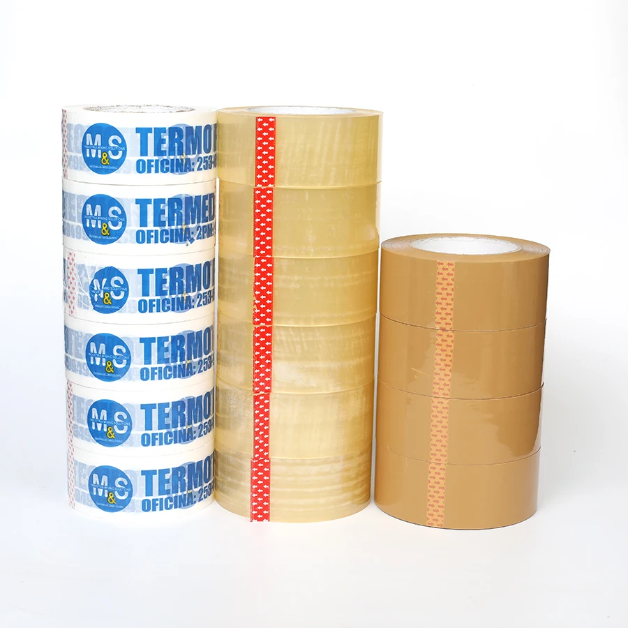 china cheap silent sellotape 45mm*100y*50um clear brown packaging tape 110 yards/roll 300m