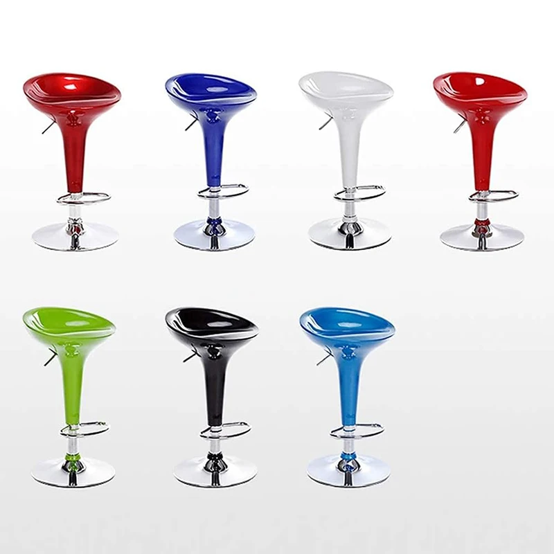 Factory Cheapest Price Chromed Base ABS Seat Bar Chairs Swivel Adjustable Bar Stools With Gas Lift