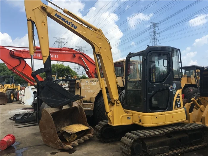 Japanese used CAT303/305.5E Hitachi ZX60/ZX50 Komatsu PC55 mini excavators hydraulic crawler 3 tons 4 tons mini used excavators