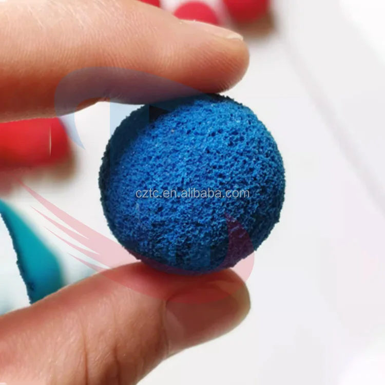 Condenser Tube Cleaning Ball Sponge Foam Ball Fully Carborundum Coated Ball Same Grade As Taprogge