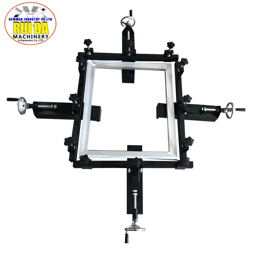 DGRUIDA full set NS404-MR screen printer 4 color 1 station screen printing machine with Micro-Registration