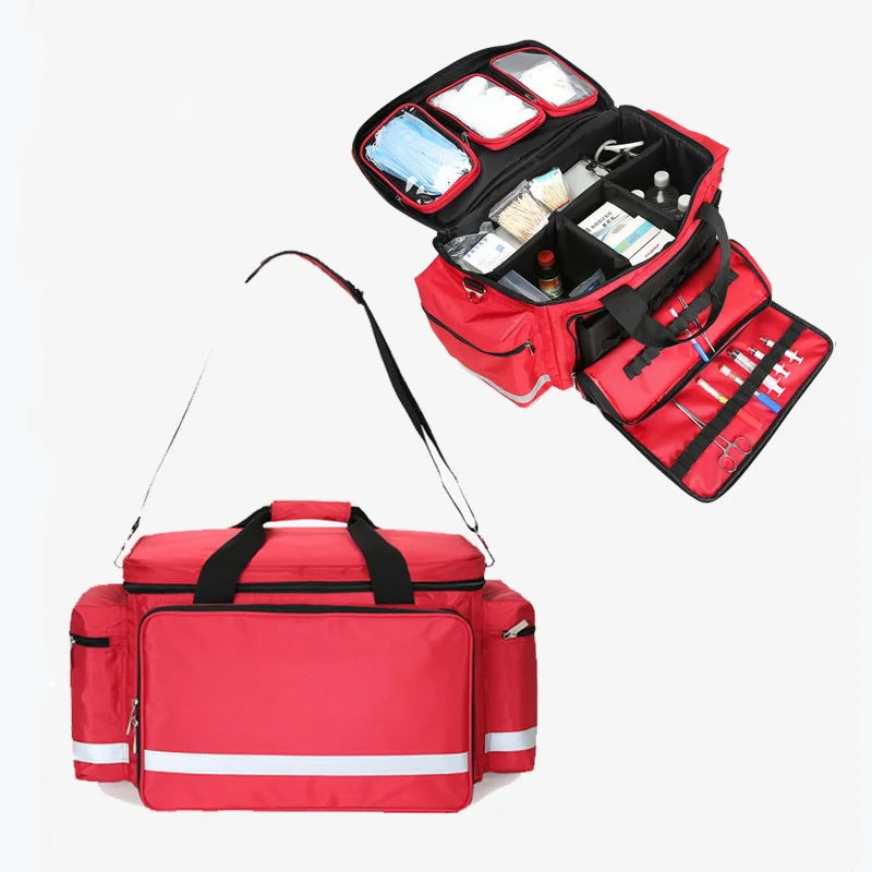 Thickened Waterproof First Aid Kit Large-capacity Doctors Aid Medical Bag First aid equipment storage bag