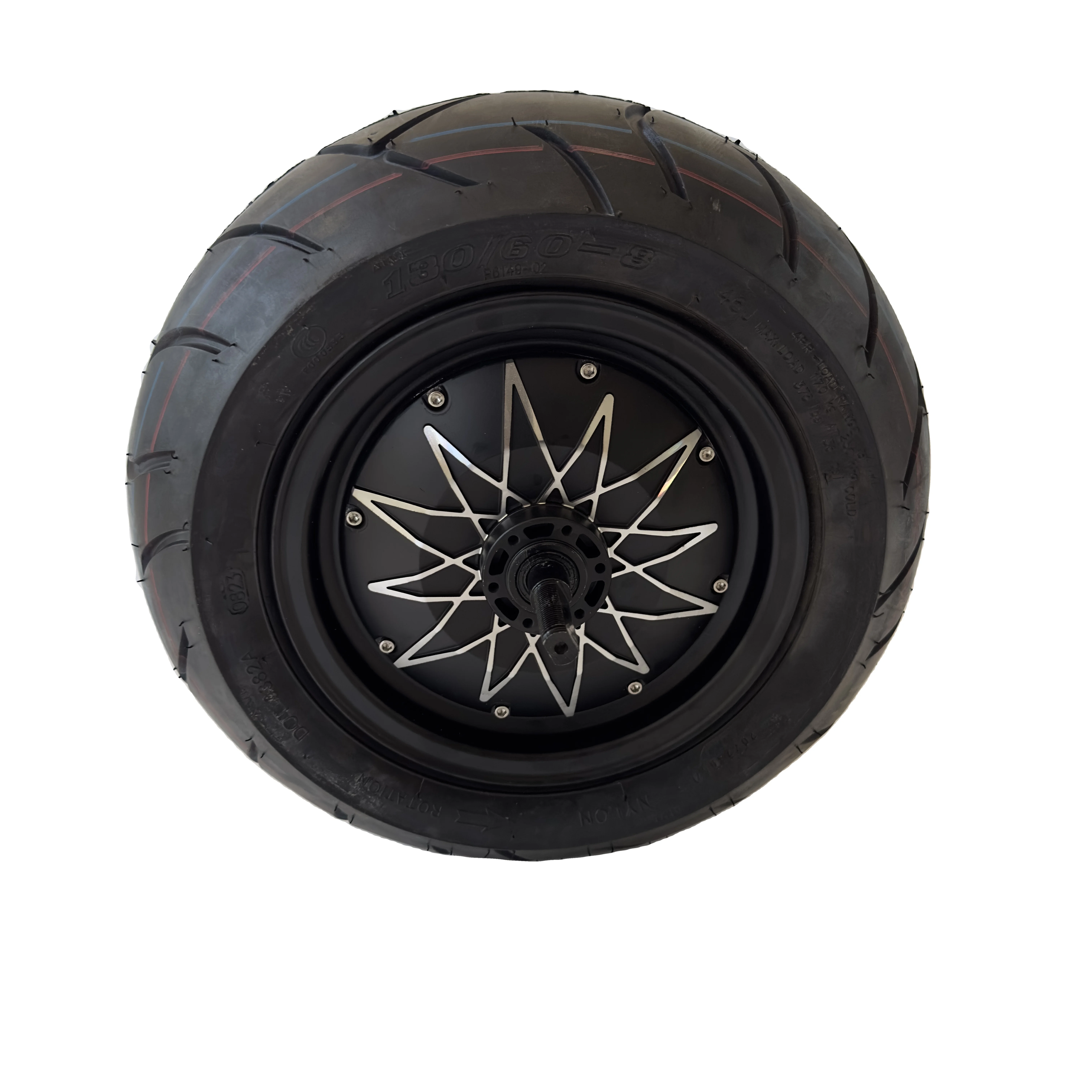 14 inch high power 8000w 72v high speed 120km/h vacuum tire motor for DIY electric scooter