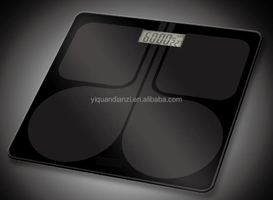 ITO Pattern Special Design Tempered Glass Bathroom Scale 180kg Digital Body Scale