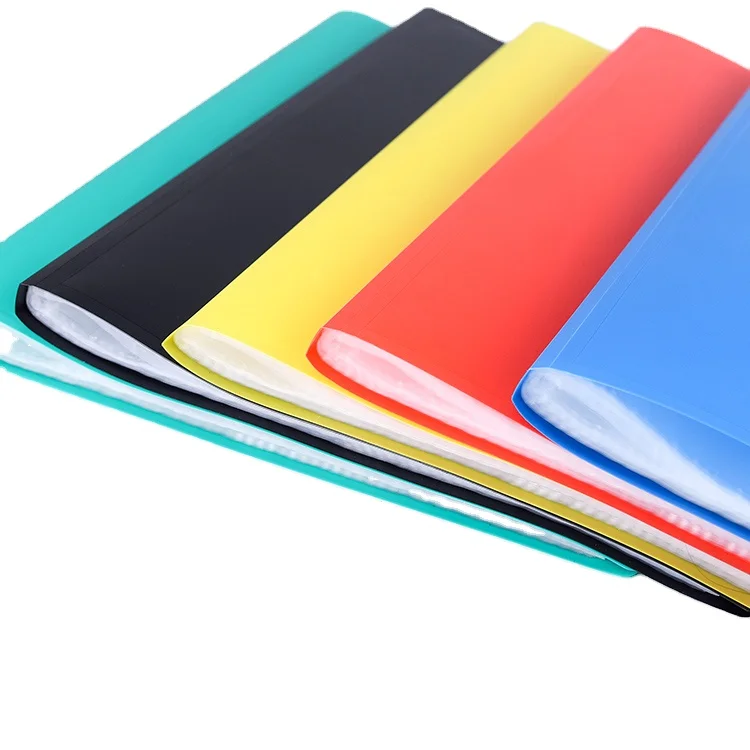 Офисная и школьная прозрачная папка для хранения документов формата A4 Размер 20 карманная пластиковая файлов из полипропилена