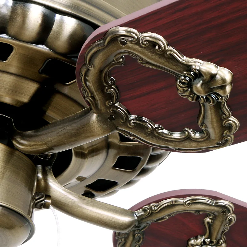 Luxury decorative Chinese style home appliances 60' inch 5pcs plywood blades ceiling fan with light and remote control