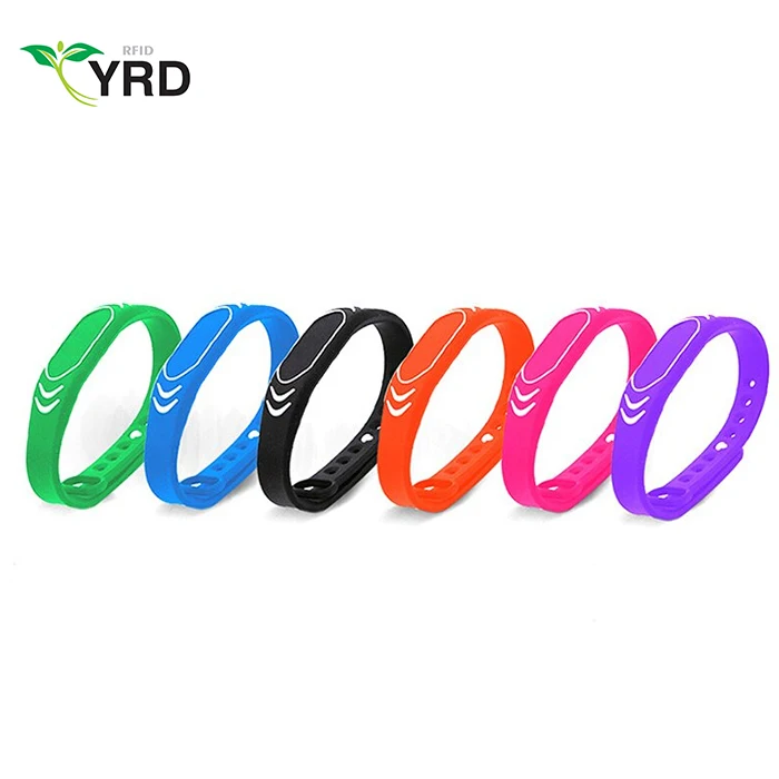 passive silicone rfid wristband for swimming pools / Smart NFC/RFID Bracelet Armband