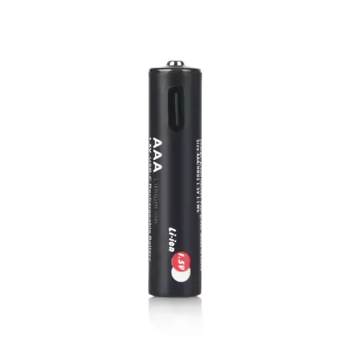 1 5 В 1100mWh USB литий-ионная аккумуляторная батарея AAA с портом USB-C зарядки Type-C