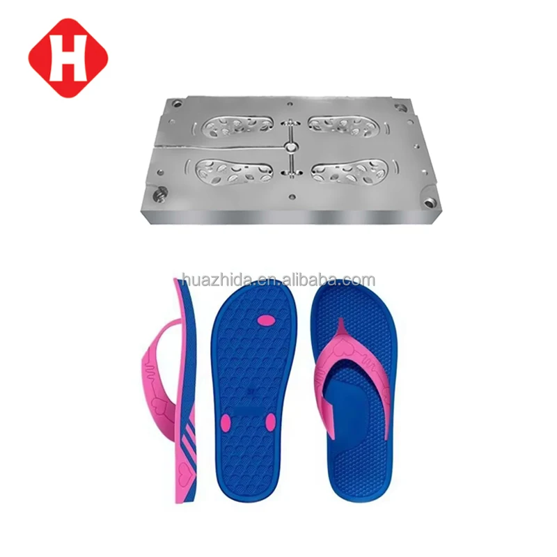 Eva Two Color Injection Mold Customized Flip Flop Making Machine Eva Shoe Sole Die Casting Moulds To Make Slippers